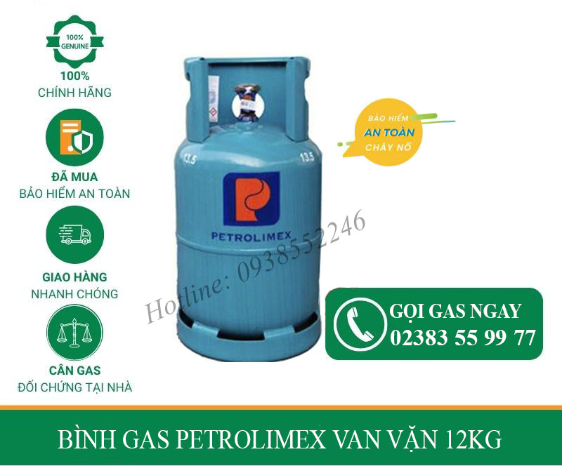 Bình gas Petrolimex van vặn