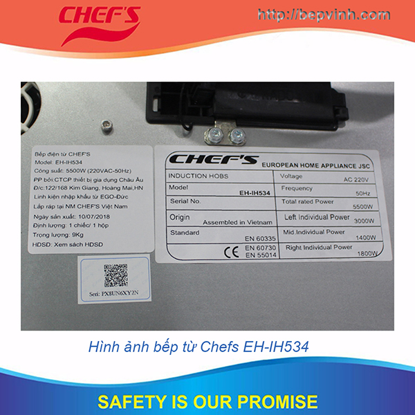 Bếp từ CHEFS EH-IH534