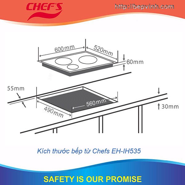 Bếp từ CHEFS EH-IH535